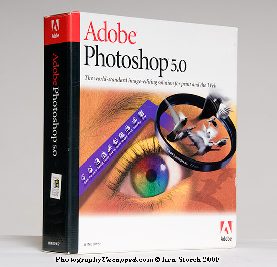 This is actually Adobe Photoshop Version 5.0 (not CS5)