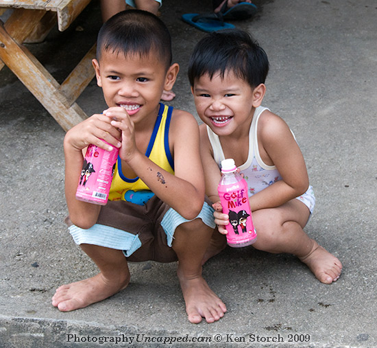 Laughing Boys in New Sukhothai Thailand