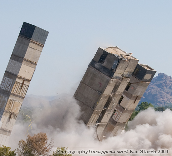 Three Towers Imploding