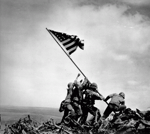 Joe Rosenthal - Flag Raising Iwo Jima, February 23, 1945