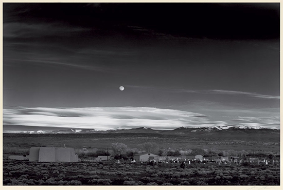 Ansel Adams - Moonrise, Hernandez, New Mexico 1941 - Swann Auction Galleries 