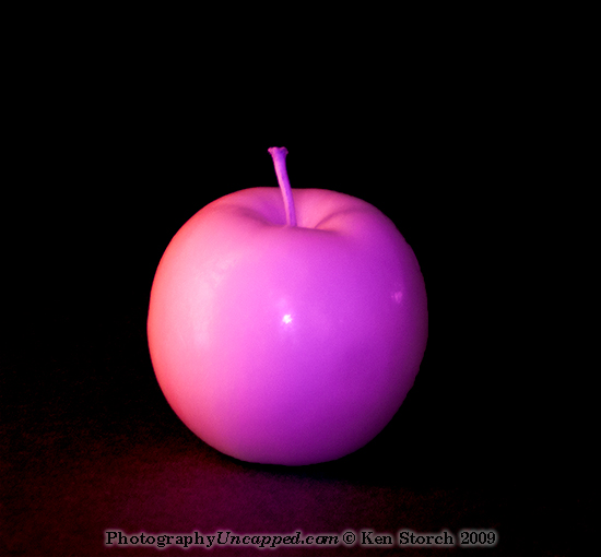 My Shiny Mac Apple Shot in Digital Infrared