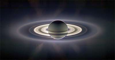 Hi-Res Back-lit Photo of Saturn from Cassini