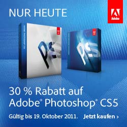 Einzigartiger One Day Deal ! 30% Rabatt auf Adobe Photoshop!