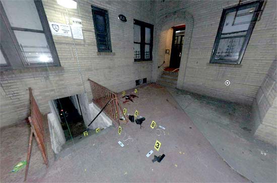 NYC Crime Scene Panoramic Photo - Source: New York Police Department