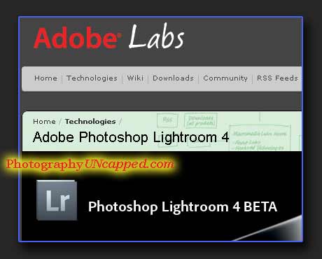 Adobe Photoshop Lightroom 4 Beta Download