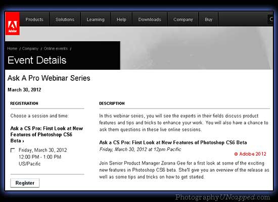 Photoshop CS6 New Features in the Beta Webinar