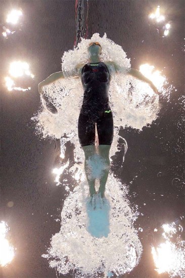 Underwater Olympic Pool Photograph from @L2012PoolCam